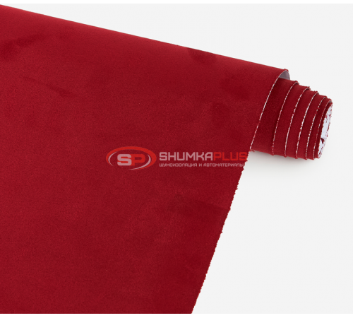 купить Самоклеющаяся алькантара бордовая в Москве