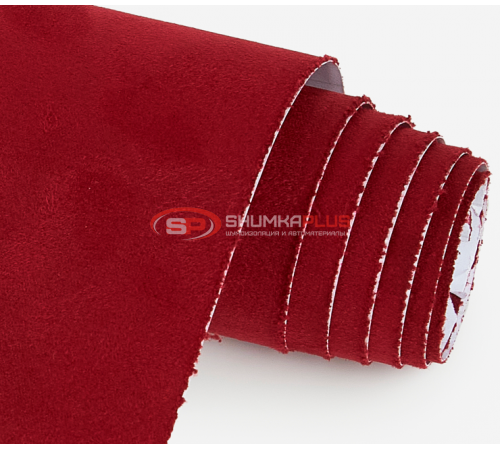 купить Самоклеющаяся алькантара бордовая в Москве
