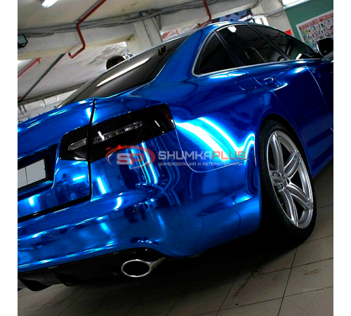 купить Пленка зеркальный хром синий в Москве