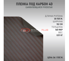Пленка под карбон 4D графит