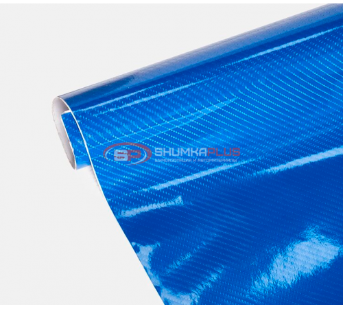 купить Пленка под карбон 4D синий: защита и стиль для вашего авто в Москве