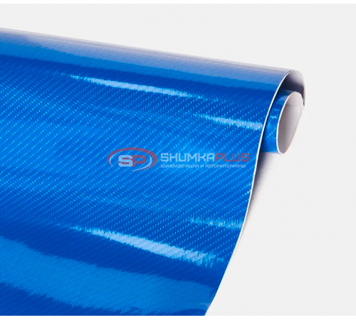 купить Пленка под карбон 4D синий: защита и стиль для вашего авто в Москве
