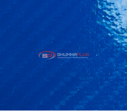 Пленка под карбон 4D синий