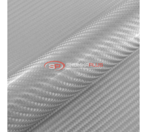 купить Пленка карбон 3D (DidaiX) серебряная в Москве