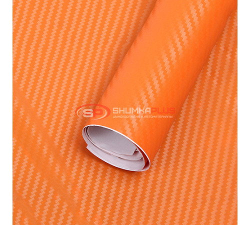 купить Пленка карбон 3D (DidaiX) оранжевая в Москве