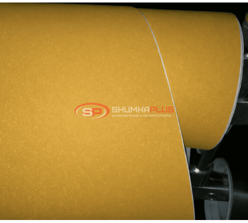 купить Желтая матовая автопленка с эффектом алмазной крошки в Москве
