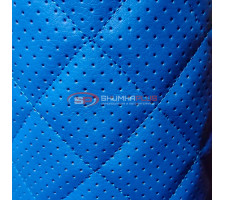 Перфорированная кожа Синяя (Ромб)