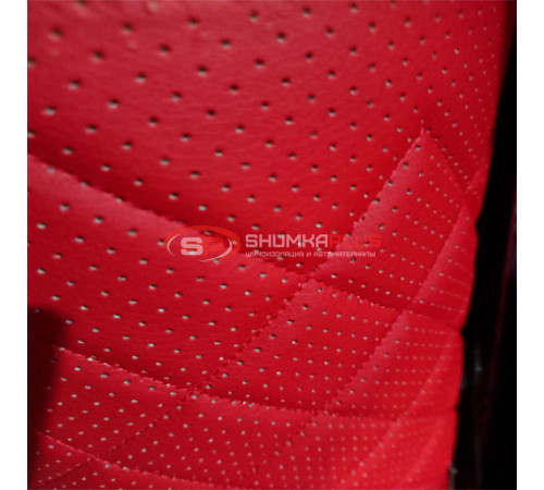 купить Перфорированная кожа Красная (Ромб) в Москве