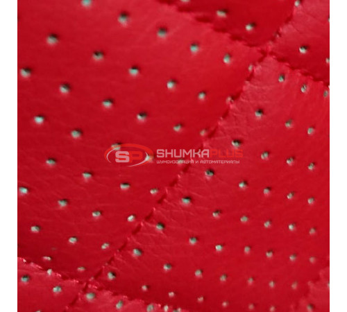 купить Перфорированная кожа Красная (Ромб) в Москве