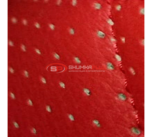 купить Перфорированная кожа Красная (Ромб) в Москве