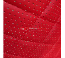 Перфорированная кожа Красная (Ромб)