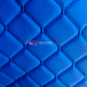 Экокожа стеганая Синий Ромб с синей строчкой