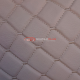 Экокожа стеганая Бежевый Ромб с бежевой строчкой