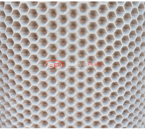 Купить EVA (ЭВА) ковер с рисунком сота серого цвета в Москве