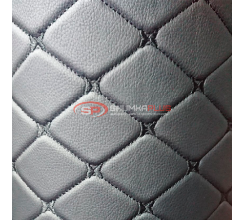 купить Экокожа на поролоне черный ромб (черная бабочка) в Москве