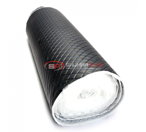 купить Экокожа на поролоне черный ромб (синяя бабочка) в Москве