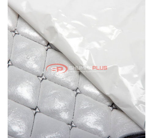 купить Экокожа на поролоне черный ромб (красная бабочка) в Москве