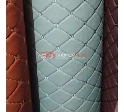 купить Экокожа на поролоне белый ромб (белая бабочка) в Москве