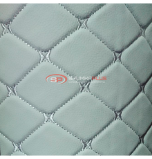 Экокожа на поролоне белый ромб (белая бабочка)