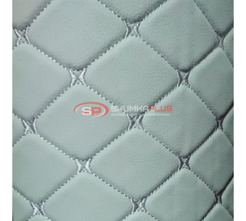 Купить Экокожа на поролоне белый ромб (белая бабочка) в Москве