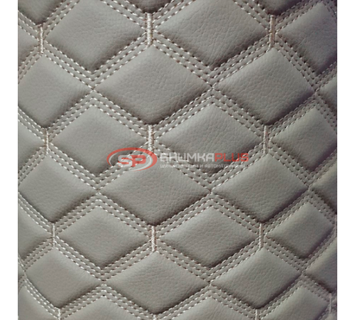 купить Экокожа ПВХ бежевый ромб стежка в 3 ряда в Москве