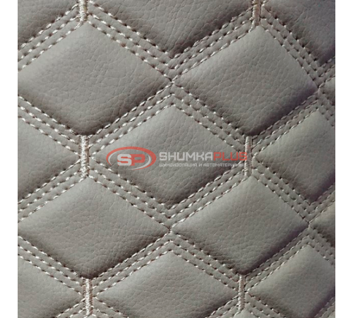 Купить Экокожа ПВХ бежевый ромб стежка в 3 ряда в Москве