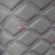 Экокожа ПВХ серый ромб стежка в 3 ряда