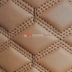 Экокожа ПВХ бежевый ромб стежка в 3 ряда