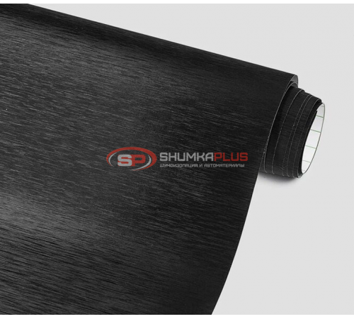 купить Самоклеящаяся пленка шлифованный алюминий черный в Москве