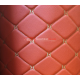 Экокожа на поролоне красный ромб (бежевая бабочка)