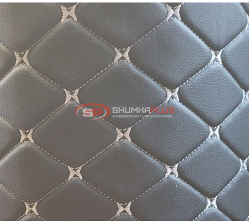 купить Экокожа на поролоне серый ромб (серая бабочка) в Москве