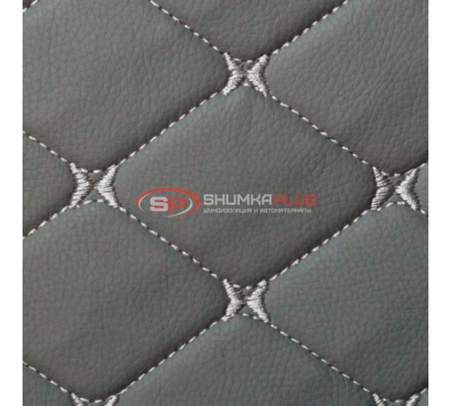 купить Экокожа на поролоне серый ромб (серая бабочка) в Москве