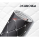 Экокожа на поролоне черный ромб (белая бабочка)