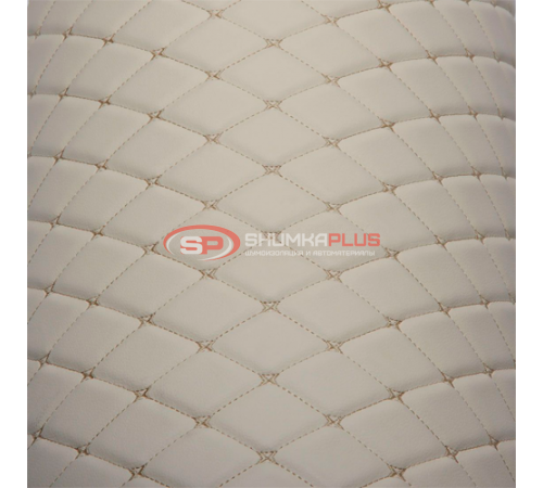 купить Экокожа бежевая ромб на поролоне (Бежевая бабочка) в Москве