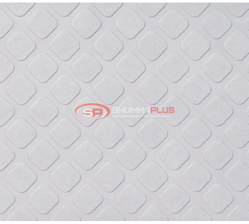 Купить Автолинолеум серый с квадратным рисунком для салона в Москве