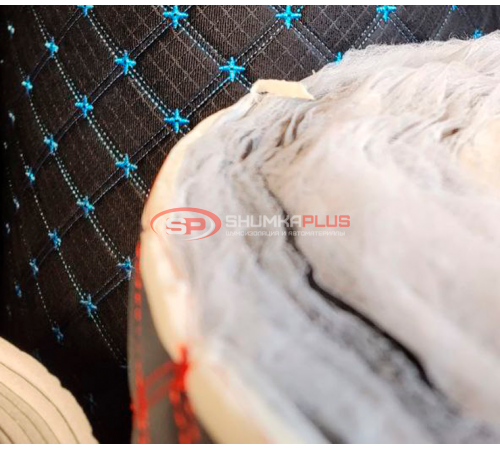 купить Замша искусственная Antara (алькантара) ромб черный звездочка в Москве