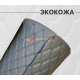 Перфорированная кожа черная черный ромб