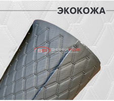 Перфорированная кожа черная черный ромб