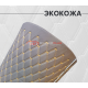 Перфорированная кожа темно-коричневая ромб золото