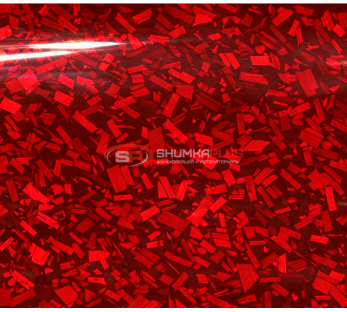 Купить Автопленка кованый карбон красный глянцевый в Москве