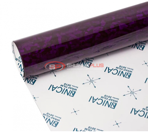 купить Автопленка кованый карбон фиолетовый глянцевый в Москве