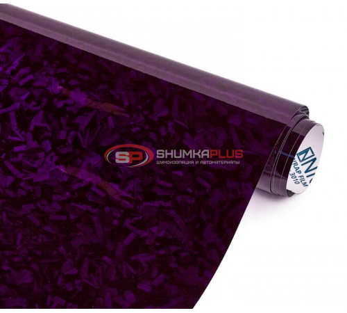 купить Автопленка кованый карбон фиолетовый глянцевый в Москве