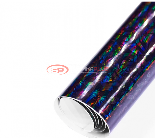 купить Автопленка кованый лазерный карбон серый в Москве