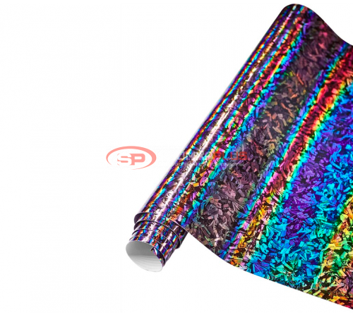 купить Автопленка кованый лазерный карбон черный в Москве