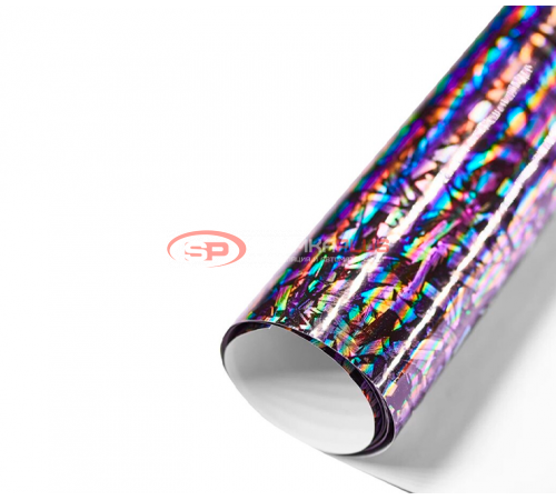 купить Автопленка кованый лазерный карбон черный в Москве