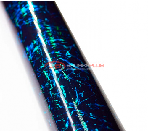 купить Автопленка кованый лазерный карбон мрамор черно-синий в Москве
