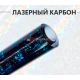 Кованый лазерный карбон мрамор черно-синий