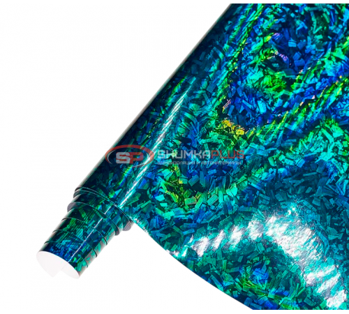 купить Автопленка кованый карбон зеленый глянцевый в Москве