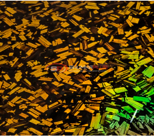 Пленка кованый карбон лазер золотой