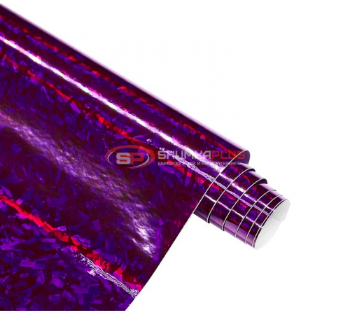 купить Автопленка кованый карбон фиолетовый лазер в Москве
